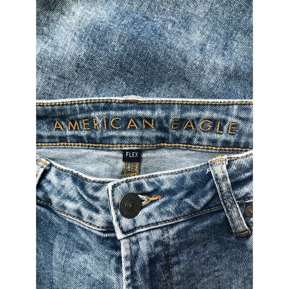 American Eagle Flex Men Blue Skinny Jeans Size 34x30 - Picture 5 of 8